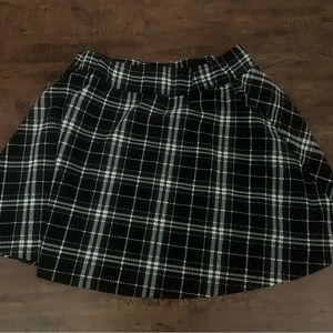SHEIN plaid flare skirt